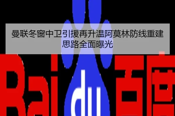 曼联冬窗中卫引援再升温阿莫林防线重建思路全面曝光